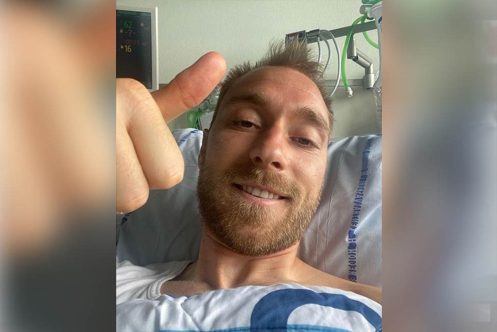 Euro 2020: क्रिश्चियन एरिक्सन ने अस्पताल से लोगों के लिए शुक्रिया संदेश भेजा