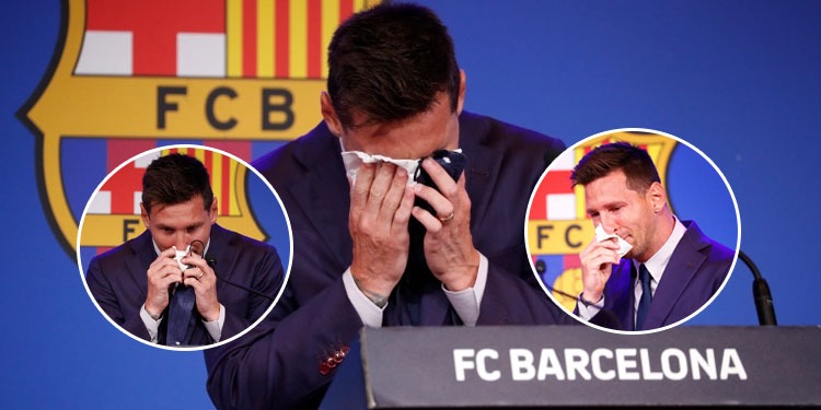 Leo Messi in PSG, Lionel Messi, FC Barcelona, Messi Farewell Speech, Messi Farewell Tissue 