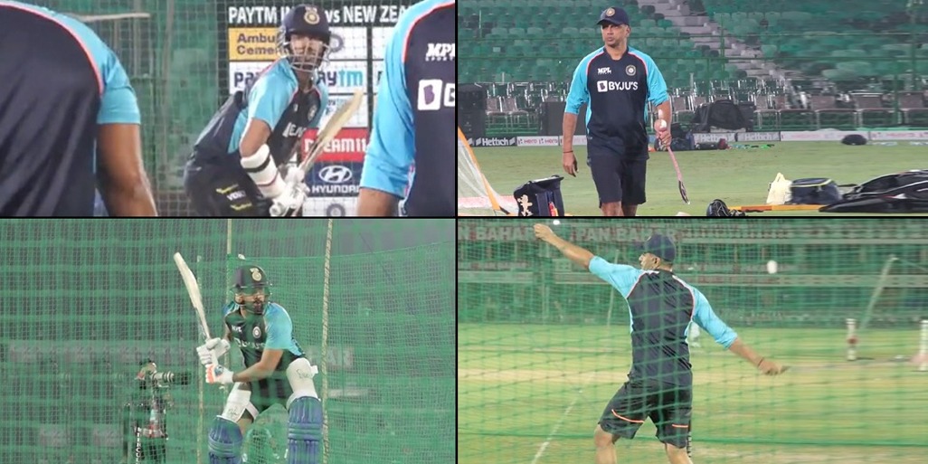 IND vs NZ 1st T20I: टी-20 मुकाबले से पहले एक्शन में नए कोच Rahul Dravid- Team India new Coach, India vs New Zealand, Rohit Sharma