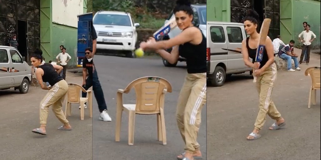 Saiyami Kher Video: Bollywood Actress Saiyami Kher का Cricket खेलते हुए social media पर जमकर हो रहा है वायरल, Watch Video, Saiyami Kher