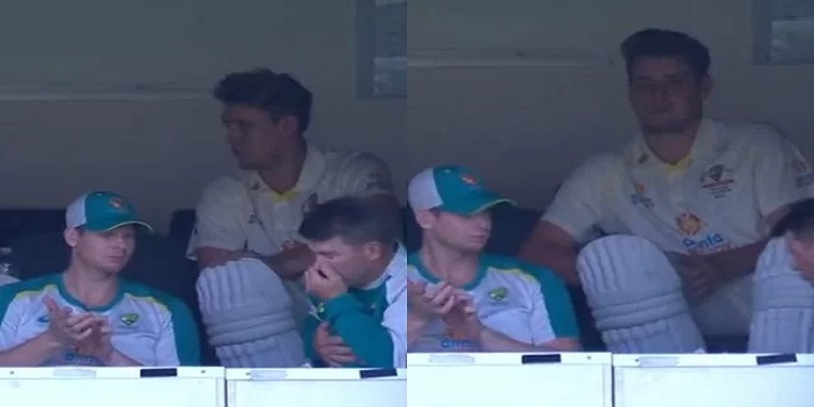 Ashes 2nd Test: छींकते हुए कुर्सी से गिरे David Warner, घबरा गए साथी खिलाड़ी; Aus vs Eng 2nd Test, David Warner sneezing Video, Aus vs Eng