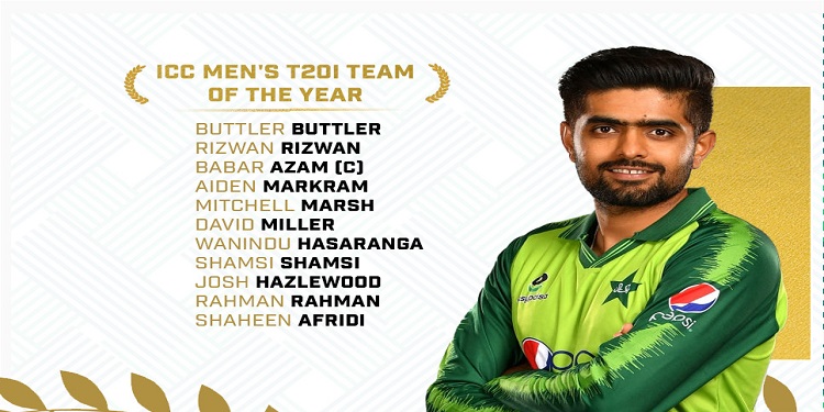 ICC Men's T20I Team of the Year: Babar Azam बने कप्तान, भारतीय खिलाड़ी जगह बनाने में रहे नाकाम, ICC Team of the Year ICC Men’s T20I