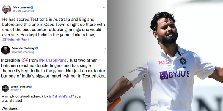 IND vs SA LIVE: Rishabh Pant ने जड़ा धमाकेदार शतक, क्रिकेट जगत से हर कोई दे रहा है बधाई Rishabh Pant Century, Rishabh Pant, Capetown Test