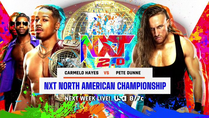 WWE NXT 2.0 Preview: अगले हफ्ते Carmelo Hayes करेंगे Pete Dunne के खिलाफ अपना टाइटल डिफेंड, साथ ही इन दो बड़े मैचों का भी हुआ ऐलान