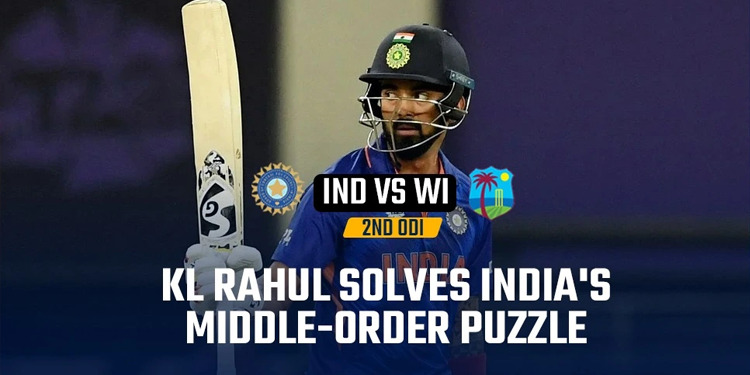 IND vs WI LIVE: भारत के कप्तान KL Rahul ने हल की भारत के मध्यक्रम की समस्या, दूसरे वनडे में खेली अहम पारी Vice Captain KL Rahul, Team India