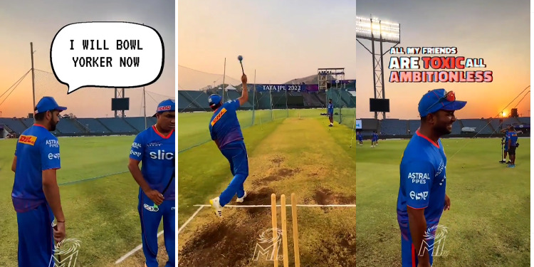 Rohit Sharma in IPL 2022: अभ्यास सत्र में भी फेल हुआ रोहित शर्मा का लक्ष्य, टीम ने शेयर किया वीडियो