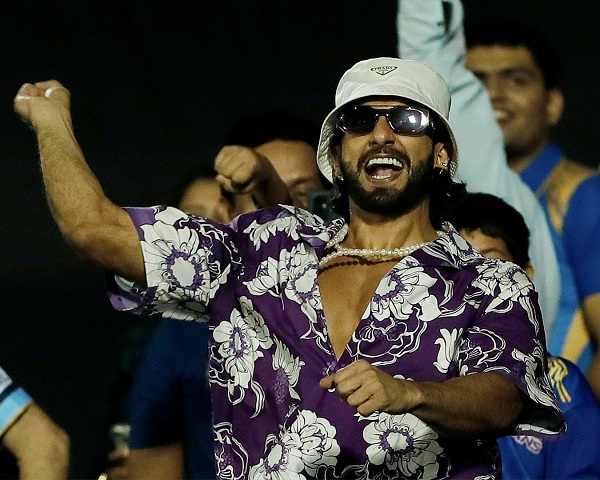 Ranveer Singh at Brabourn Stadium (Pic - Mumbai Indians)