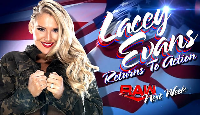 WWE RAW Preview: अगले हफ्ते Lacey Evans करेंगी अपना इन-रिंग रिर्टन, साथ ही इस अन्य मैच का भी हुआ ऐलान