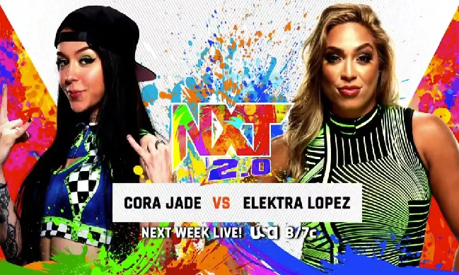 WWE NXT 2.0 Preview: अगले हफ्ते Cora Jade करेंगी Elektra Lopez का सामना, साथ ही डब्ल्यूडब्ल्यूई ने किया इन बडे़ मैचों का भी ऐलान