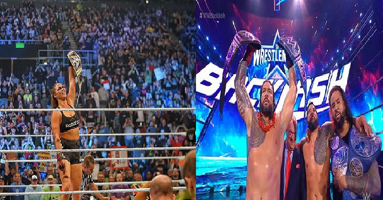 WWE Wrestlemania Backlash Results 2022: रोंडा राउजी बनी आई क्वीट मैच को जीतकर नई स्मैकडाउन विमेंस चैंपियन, द बल्डलाइन ने की मेन इवेंट में आरके-ब्रो और ड्रयू मैकइंटायर का हराकर शानदार जीत हासिल