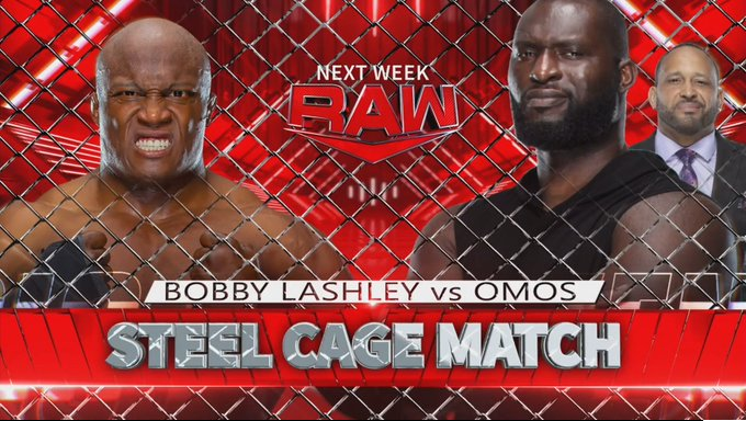 WWE RAW Match Card: अगले हफ्ते रॉ में होगा Bobby Lashley और Omos की बीच स्टील केज मैच, डब्ल्यूडब्ल्यूई ने किया दोनों के बीच यह मुकाबला ऑफिशियल