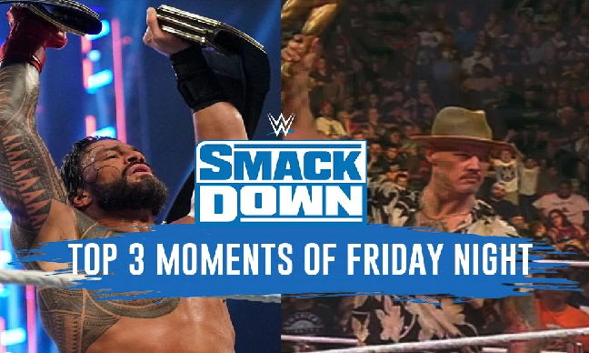 WWE Smackdown Results: Roman Reigns के टैग-टीम यूनिफिकेशन मैच में शामिल होने से लेकर Happy Corbin के आंद्रे द ज्वाइंट ट्रॉफी तोड़ने तक ये हैं आज के शो के टॉप 3 मोमेंट्स, आपने देखे क्या