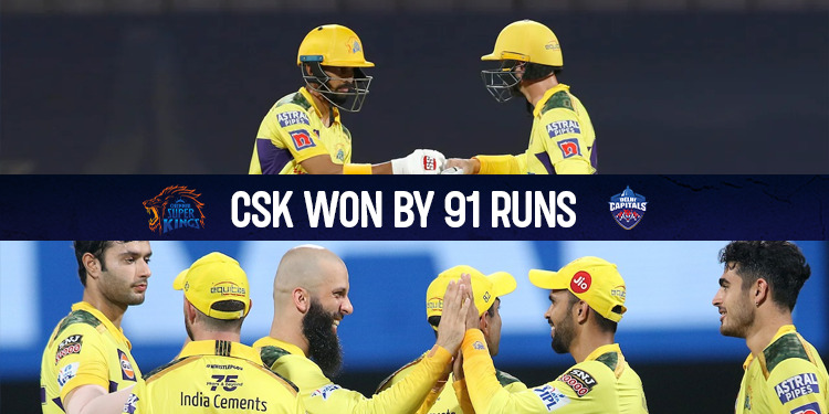 CSK beat DC Highlights: 117 रनों पर सिमटी दिल्ली कैपिटल्स, 91 रनों से चेन्नई सुपर किंग्स ने जीता मुकाबला