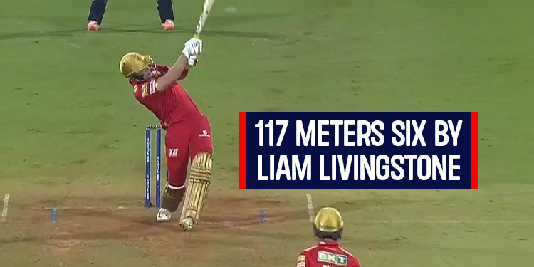 Liam Livingston 117 Meters Six: Punjab Kings vs Gujarat Titans