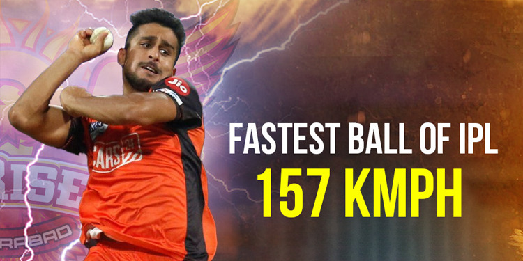 Fastest ball in IPL 2022: टूटे सारे रिकॉर्ड, Umran Malik ने 157 kmph की रफ़्तार से डाली गेंद