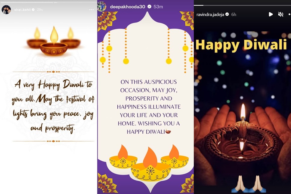 Diwali 2022: विराट कोहली से लेकर इन भारतीय खिलाड़ियों ने दी दिवाली की बधाई: Check OUT