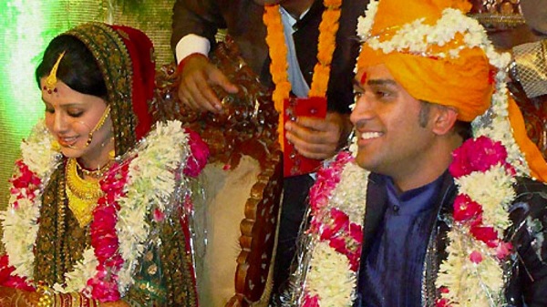 MS Dhoni Sakshi Rawat Wedding Pic