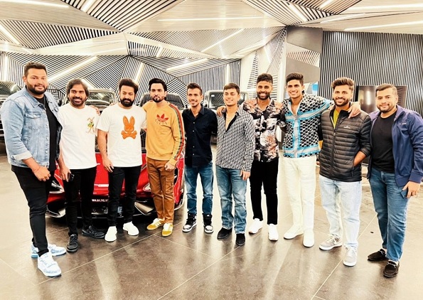 Indian Cricket Team Players with Jr NTR