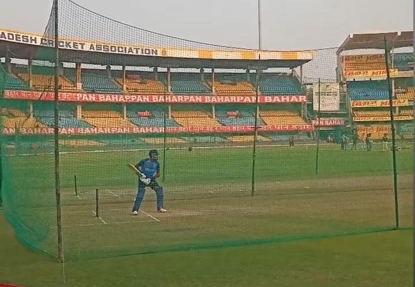 Hardik Pandya at Indore Cricket Stadium