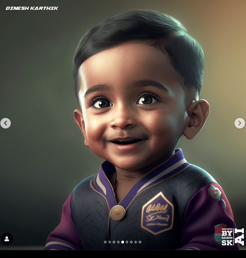 DK Toddler (Indian Cricketers Toddler)