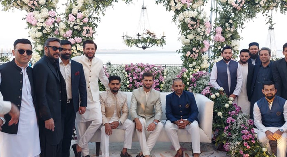 Many cricketers attended Shaheen Afridi's wedding