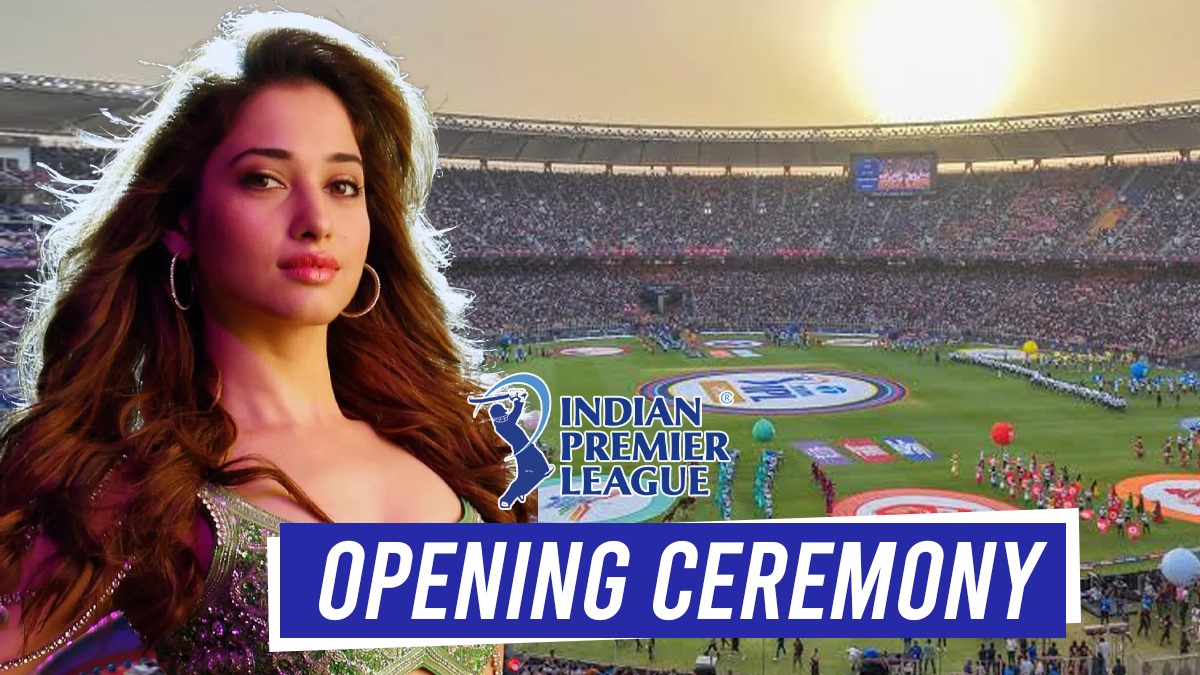 IPL 2023 Opening Ceremony: ग्राउंड पर सजा स्टेज, तमन्ना भाटिया ने शुरू की तैयारी, देखें पहली झलक