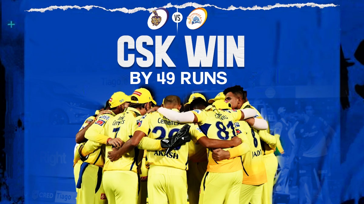 KKR vs CSK Highlights चेन्नई सुपर किंग्स ने मारी बाजी, केकेआर के खिलाफ