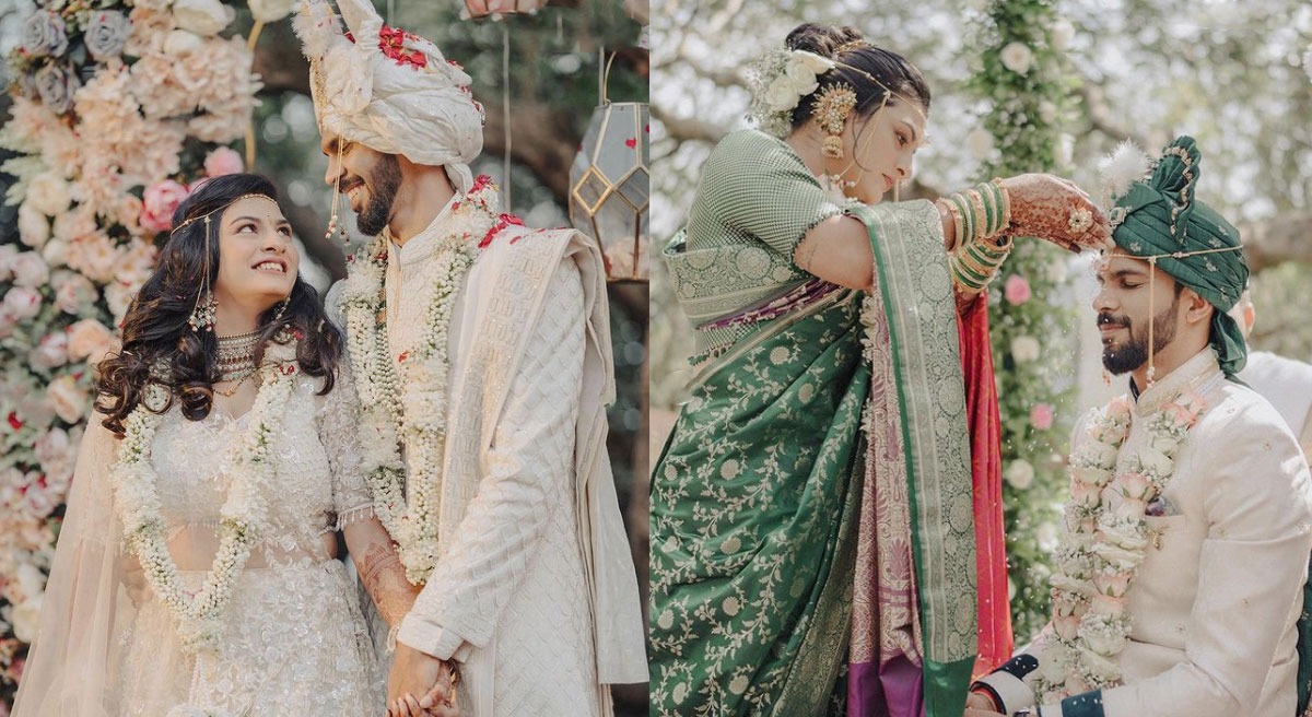 दोनों की शादी समारोह की तस्वीरें इस समय सोशल मीडिया पर वायरल हो रही हैं।