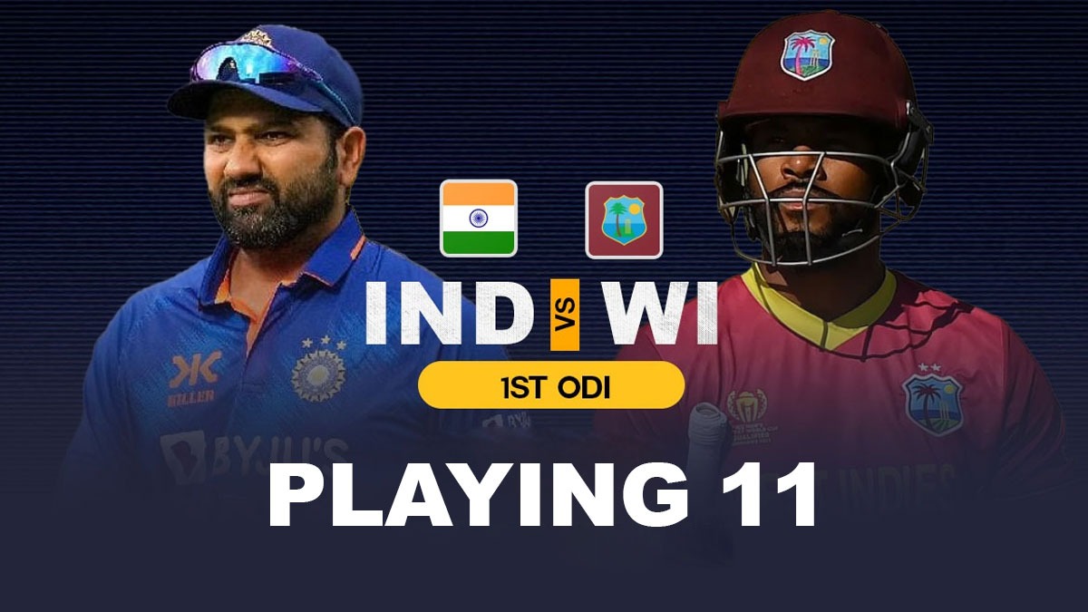 IND vs WI 1st ODI Playing 11: IND vs WI पहले वनडे में ऐसी होगी दोनों टीमों  की प्लेइंग 11-Check OUT